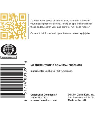 Acne.org 8 oz. Organic Jojoba Oil - Natural Solution for Clear Skin - Buy Online on GoSupps.com