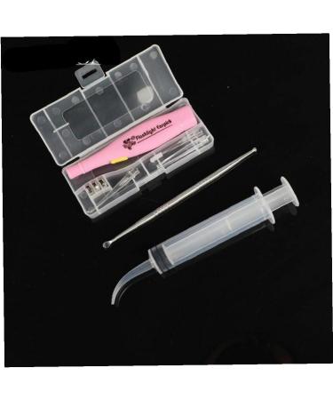 Tonsil Stone Remover Tools & Ear Wax Cleaner | Stainless Steel Ear Pick with 3 Tips & Syringe Irrigator for Effective Cleaning - Buy Online on GoSupps.com