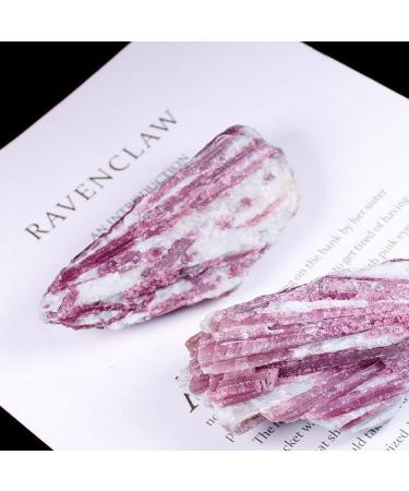 Home Natural Pink Tourmaline Crystal Cluster Irregular Rough Gemstone Specimen Rock Crystal Cluster (Size : 30-50g) - Buy Online on GoSupps.com