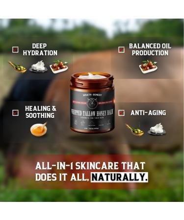 Wrath & Remedy Handmade Organic Beef Tallow Balm for Sensitive Skin | Eczema & Rosacea Relief - Natural Ingredients 4 OZ Eucalyptus - Buy Online on GoSupps.com