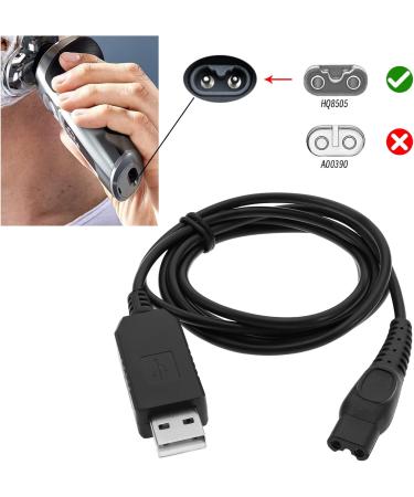 Emsea 2-Pack USB Network Charging Cable - 1.2m Compatible with Philips Norelco HQ8505 HQ6 HQ7 HQ8 HQ9 RQ11 RQ12 HS8 S500 AT750 AT890 PT920 AT810 BT5210 - International Shipping Available - Buy Online on GoSupps.com