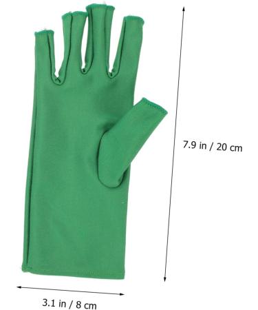 Beatifufu 1 Pair Nail Gloves Nail Polish Elastic Spandex Fingerless 20X8X0.4CM - Buy Online on GoSupps.com