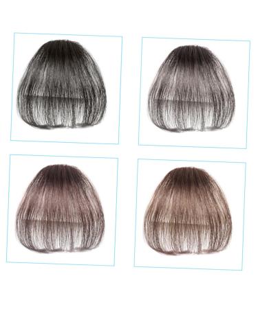 minkissy Piece Human Hair Clip on Bangs Hair Clips for Bangs Clip in Bangs Fake Bangs Fake Hair Faux Bangs Hair Clips for Extensions Bangs Clip in Hair Extensions Wig Artificial medium As Shown