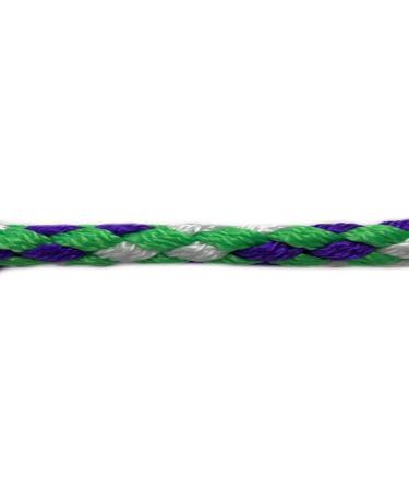 Lightweight & Durable 4-Way Adjustable Dog Leash for Small Dogs up to 15kg - Reno (Green-White-Purple) - 2.40m 2.80m 3.50m Options Available - Buy Online on GoSupps.com