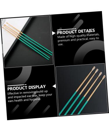 EXAOMBLE 10Pcs Earwax Picks with Anti-Slip Handle Practical Ear Cleaning Tools for Earwax Removal and Ear Canal Massage Lightweight and Portable Green for Daily Use - Buy Online on GoSupps.com