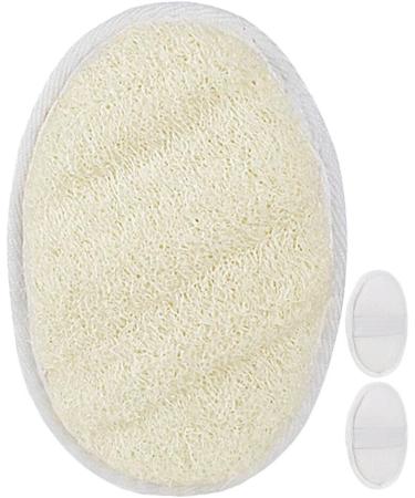 NOLITOY 3pcs Natural Loofah Sponge Set - Exfoliating Bath & Shower Body Brush for Spa Skincare & Makeup Removal - Buy Online on GoSupps.com