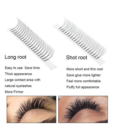 5D-0.10D Premade Fans Eyelash Extension | Long Stem Volume Fan Lashes | C D Curl | 8-15mm - Buy Online on GoSupps.com