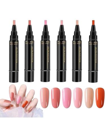 6-color gel nail polish kit without nail polish for professional manicures