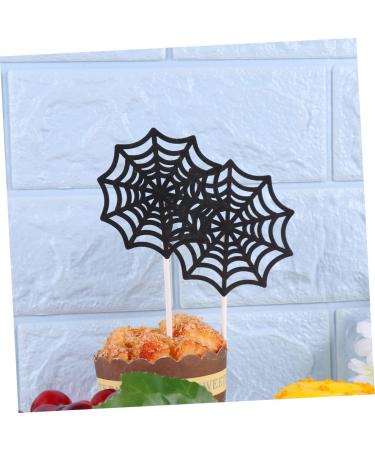 SAFIGLE 12pcs Valentine Cake Topper Black Decor Black Trim Spider Web Cake Picks Halloween Cake Picks Crab Halloween Cupcake Picks Cake Ornament Cup Birthday Party Supplies - Buy Online on GoSupps.com
