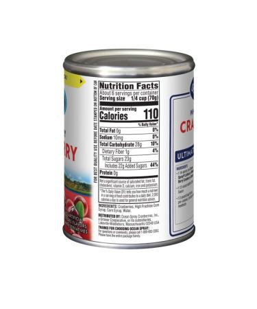 Ocean Spray Gluten Free Whole Berry Cranberry Sauce 14oz Can - Delicious Whole Berry Flavor - Buy Online on GoSupps.com