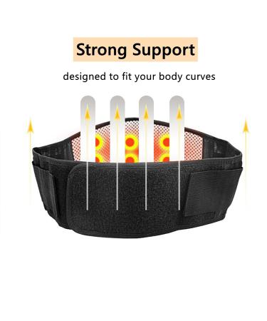 Heating Lower Back Brace for Pain Relief | Adjustable Magnetic Therapy Support Belt for Sciatica Herniated Disc & Scoliosis - Unisex - Buy Online on GoSupps.com