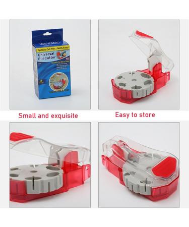Perfect Pill Cutter - Multi-Shape Pill Splitter for Easy Cutting | Ideal for Small & Large Pills | Self-Retracting Blade for Effortless Use - Buy Online on GoSupps.com