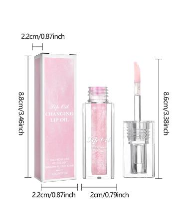 NeZih Magic Color Changing Lip Oil - Hydrating & Nourishing Plumping Lip Glow Oil for Women - Moisturizing Long Lasting Pink - Buy Online on GoSupps.com