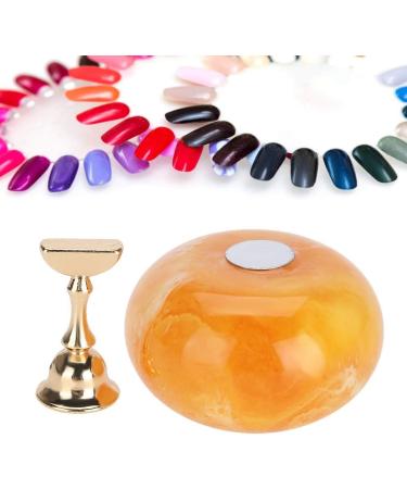 Nail Art Stand Painting Nail Art Tip Holders Magnetic Golden Base for Nails Practice DIY Painting Nails Stand Kit(Chrysophoron) - Buy Online on GoSupps.com