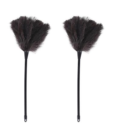 Clisted 2X Ostrich Duster Dusters with Long Plastic Handle Cleaning Brush Tool Cleaning Duster Household Cleaning Tool