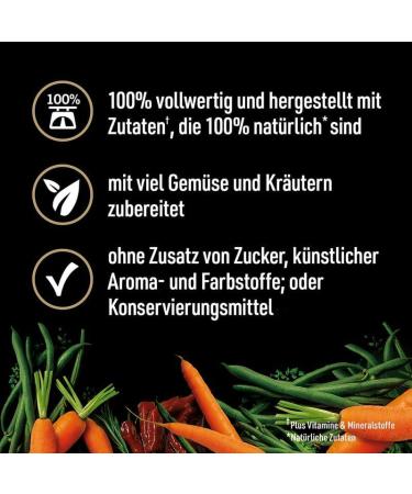 Cesar Natural Goodness Wet Food for Adult Dogs Rich in Beef Topped with Carrots Green Beans and Herbs - 12 x 400g Box - Buy Online on GoSupps.com