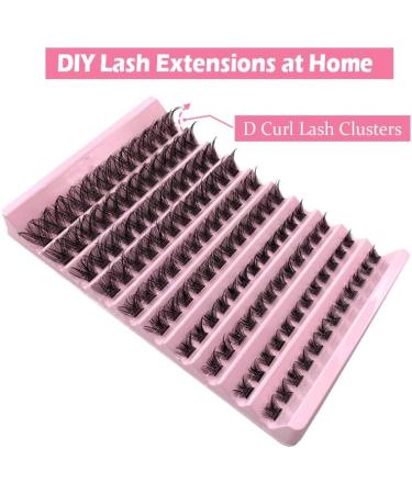 Lash Clusters 120Pcs DIY Individual Eyelash Extensions Natural Look D Curl 8-16MM - Charming - Buy Online on GoSupps.com