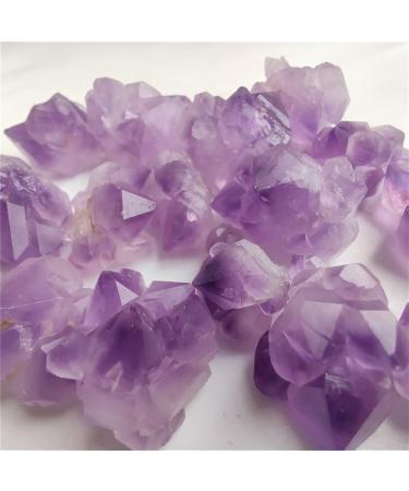 100g Natural Raw Stone Crystal Amethyst Irregular Rock Purple for Specimen Collection Garden Decor Home Goods 1-2cm Purple - Buy Online on GoSupps.com