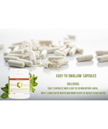 Bentonite Clay Detox - Fast Acting Colon & Liver Cleanse | 90 VegCaps | Non-GMO Gluten Free | BENTOHEALTH - Buy Online on GoSupps.com