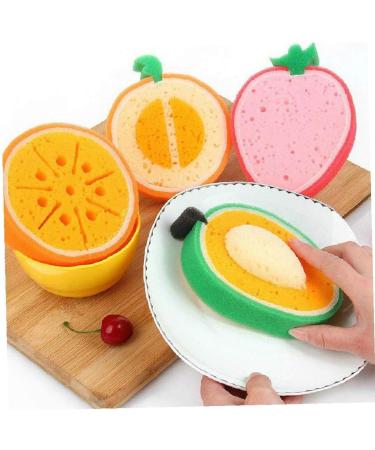 3-Piece Fruit Shaped Cartoon Bath Sponge Set | Bathroom Cleaning Supplies - Buy Online on GoSupps.com