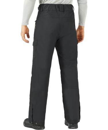 WULFUL Men's Waterproof Insulated Ski Snow Pants Black - X-Large (40-42) - 30L - Buy Online on GoSupps.com