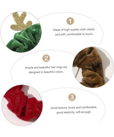 minkissy Christmas Hair Rope Hair Ropes Bobbles Elastic Hair Bands Christmas Hair Bands Antler Hair Band Christmas Hair Bobble Hair Bobbles Ponytail Holder Hair Ring Tie Miss Elk Fabric - Buy Online on GoSupps.com