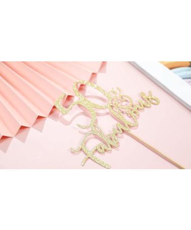 LOVENJOY 65 and Fabulous Birthday Cake Topper 65 Cake Decoration Gold Glittery for Happy 65th Birthday Party Decorating 65 & Fabulous - Buy Online on GoSupps.com