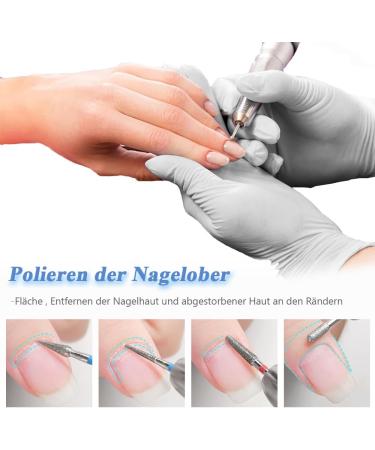 Mesee 30 Piece Nail Drill Bits Diamond Nail Drill Set Cuticle Drill Tools Professional Nail Cutter Attachments for Nail File Manicure Pedicure Nail Care - Buy Online on GoSupps.com
