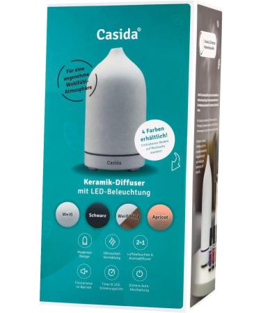 Modern Ceramic Aroma Diffuser - 3-in-1 Essential Oil Diffuser Humidifier & Night Light (100ml White) | Shop Now! - Buy Online on GoSupps.com
