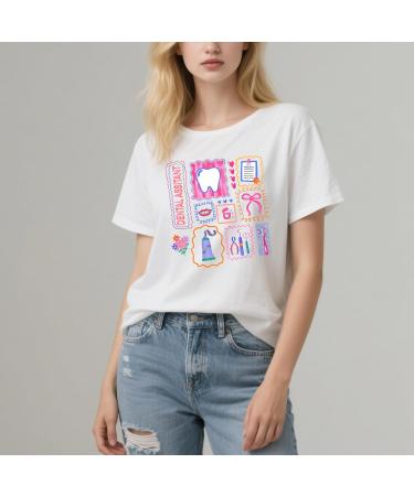 Sidovwt Dental Assistant Shirt Dental Hygienist Shirt Unisex Sapphire Blue - Buy Online on GoSupps.com