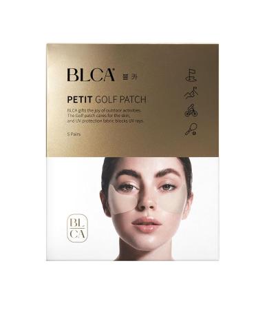 BLOCK&CARE Golf Patches for Sun Protection UV Protection Facial Patches for Outdoor Activities 5Pairs of Sunblock Gel Patches with Skincare Ingredients. (1 PACK Petit Golf Patch series2 (Medium))