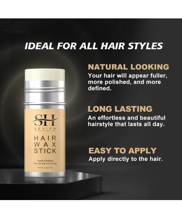 Hair Wax Stick Portable Moisturizing Wig Stick Long-Lasting Hair Pomade Smoothing and Slick Stick for Wigs Non-Greasy Flyaways Styling Hair Gel Stick for Men Women 2pcs - Buy Online on GoSupps.com