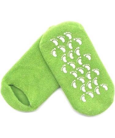 Moisturising Socks for Cracked feet Foot Socks for Women and Men Gel Socks for Moisturising Dry Feet Cotton Gel Toe Moisturizing Spa Silicone Socks Blue (Green) - Buy Online on GoSupps.com
