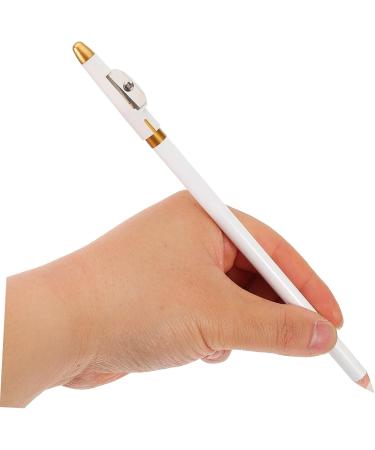 Gogogmee 12pcs Eyebrow Pencil Sharpener Women Eyebrow Pencil Makeup Brow Pencil Eyeliner Pencil White Wooden - Buy Online on GoSupps.com