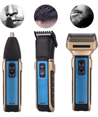 FLaig 3 in 1 Professional Electric Hair Clipper & Nose Hair Trimmer - Rechargeable Beard Trimmer for Home & Barbershop | International Shipping Available - Buy Online on GoSupps.com