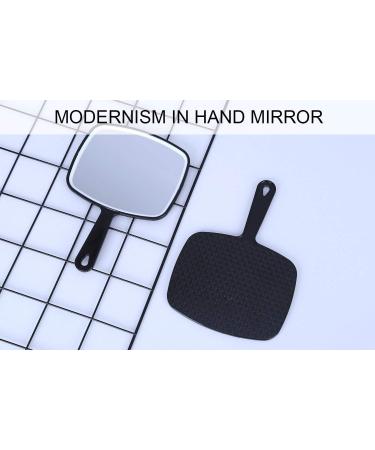 OMIRO Black Handheld Square Hand Mirror with Handle - Perfect for Makeup and Grooming (Pack of 1) - Buy Online on GoSupps.com