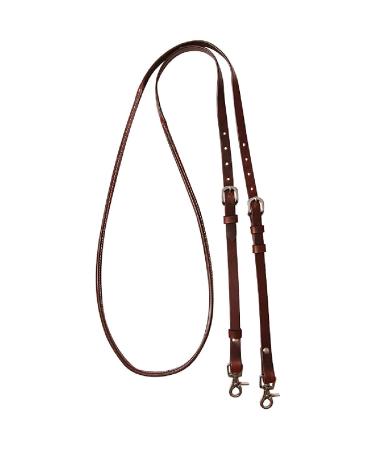 Cashel Adjustable Roping Rein Buckle and Keeper Ends, Chocolate