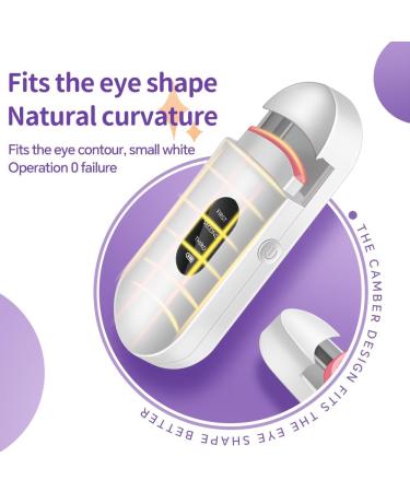 Rechargeable Heated Eyelash Curler with LED Display - 3-Level Adjustable Temperature for Stunning Long-Lasting Curls | International Shipping Available - Buy Online on GoSupps.com