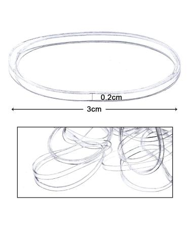 2000 Pcs Transparent Hair Rubber Bands - Jtdeal Mini Elastic Hair Ties for All Hair Types | International Shipping - Buy Online on GoSupps.com