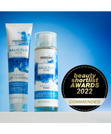 Creightons Salicylic Acid Exfoliating Tonic (200ml) - 1% Salicylic Acid & Niacinamide for Clearer Skin | Dermatologically Tested - Buy Online on GoSupps.com