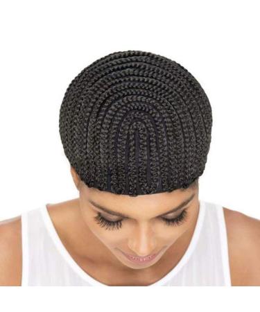 2Pcs Crochet Cornrow Wig Caps for Women - Stretchy Braided Caps with Clips for Easy Sew-In and Crochet Braid Styles - Buy Online on GoSupps.com