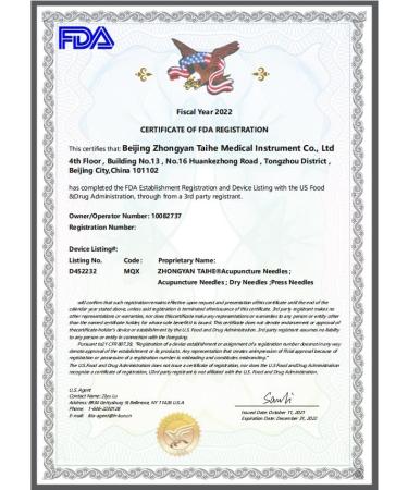 100pcs ZHONGYAN TAIHE Sterile Disposable Needles for Beauty Massage & Pain Relief - 0.18*25 mm - Buy Online on GoSupps.com