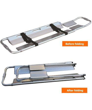 Portable Aluminum Alloy Rescue Stretcher | Foldable Medical Carrier for Mountain Emergencies | Adjustable Length Emergency Transport - Buy Online on GoSupps.com