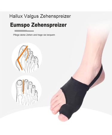 Buy EUR 6-Piece Hallux Valgus Toe Spreader & Bunion Corrector Socks - Anti-Slip Belt Gel Pads Bale Protection | Black - Buy Online on GoSupps.com