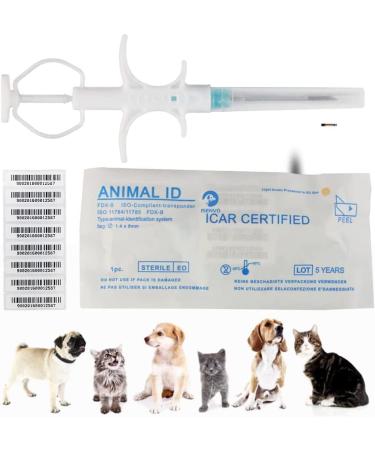 Yanzeo 50 PCS Microchip for Pets - 1.4x8mm RFID Tags for Dogs Cats & More | ISO11784 FDX-B 134.2 kHz | Microchip Registration Included - Buy Online on GoSupps.com