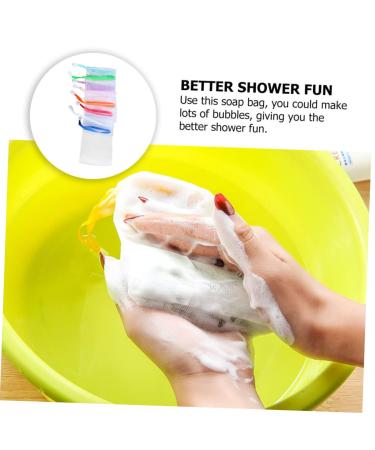 20 Pcs Soap Foaming Net - Body & Facial Scrubber Cleansing Shower Maker - Housoutil (15x9cm) - Perfect for Bath & Skin Care - Buy Online on GoSupps.com