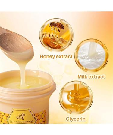 Masque exfoliant pour les mains la cire de lait au miel Masque exfoliant pour les mains pour hydrater les mains enlever les peaux mortes soin des mains exfoliant masques hydratants pour tous - Buy Online on GoSupps.com