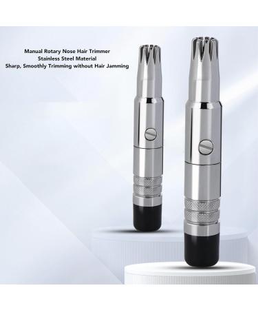 Fabater Manual Nose Hair Trimmer - Stainless Steel 360-Degree Cleaning for Home Use | Best Nose Hair Removal Tool - Buy Online on GoSupps.com
