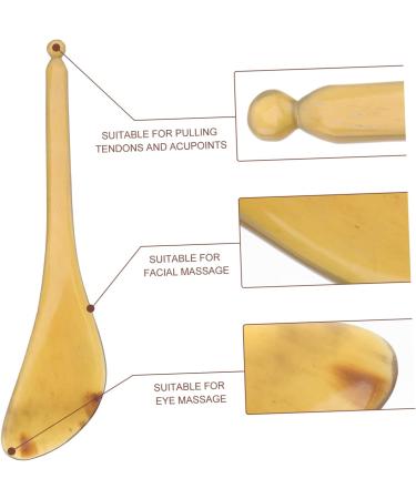 FOMIYES 1pc Massage Board Spatula Scraper Gua Sha Board Facial Massager Guasha Stick Horn Massage Comb Eye Massagers Ox Horn Tool Gua Sha Tool Guasha Massage Pen Spoon Tendon Stick Face - Buy Online on GoSupps.com