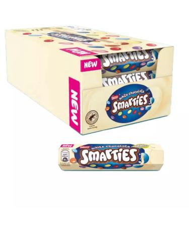 Confetti Chocolats Smarties White Chocolat Blanc Tube 34 g